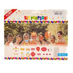 Set propsuri Petrecerea burlacitelor, 16 piese, multiple accesorii party