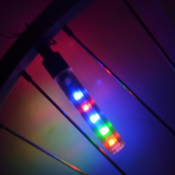 Ventil luminos 5 LED-uri, alimentare baterii, set 2 bucati