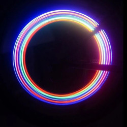 Ventil luminos 5 LED-uri, alimentare baterii, set 2 bucati
