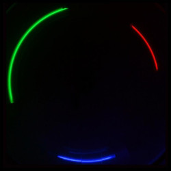 Ventil luminos 5 LED-uri, alimentare baterii, set 2 bucati