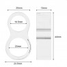 Opritor usa, pozitionare maner, transparent, PVC, 2.3 x 1.3 x 4.4 cm