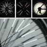 Ornamente reflectorizante pentru spite bicicleta, set 12 bucati, alb