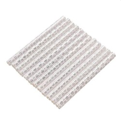 Ornamente reflectorizante pentru spite bicicleta, set 12 bucati, alb