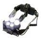 Lanterna de cap frontala LED CREE-XML, reincarcabila USB, 6 moduri iluminare, 5000 lm, IPX4, aluminiu