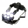 Lanterna de cap frontala LED CREE-XML, reincarcabila USB, 6 moduri iluminare, 5000 lm, IPX4, aluminiu