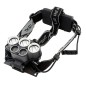 Lanterna de cap frontala LED CREE-XML, reincarcabila USB, 6 moduri iluminare, 5000 lm, IPX4, aluminiu