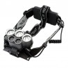 Lanterna de cap frontala LED CREE-XML, reincarcabila USB, 6 moduri iluminare, 5000 lm, IPX4, aluminiu