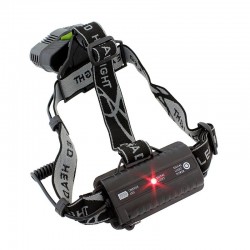 Lanterna de cap frontala LED CREE-XML, reincarcabila USB, 6 moduri iluminare, 5000 lm, IPX4, aluminiu