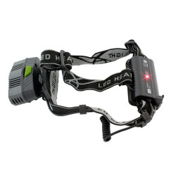 Lanterna de cap frontala LED CREE-XML, reincarcabila USB, 6 moduri iluminare, 5000 lm, IPX4, aluminiu