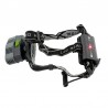 Lanterna de cap frontala LED CREE-XML, reincarcabila USB, 6 moduri iluminare, 5000 lm, IPX4, aluminiu
