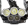 Lanterna de cap frontala LED CREE-XML, reincarcabila USB, 6 moduri iluminare, 5000 lm, IPX4, aluminiu