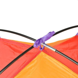Cort de joaca pliabil 3 in 1, tunel si cub, lungime totala 375 cm, husa inclusa