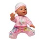 Papusa interactiva, bebelus care bea apa si face pipi, 6 accesorii, biberon, olita, 35 cm