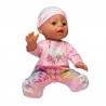 Papusa interactiva, bebelus care bea apa si face pipi, 6 accesorii, biberon, olita, 35 cm
