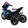Motocicleta electrica BMW, sport, 12V/4,5Ah, roti plastic, lumina LED, scaun piele, muzica, greutate suportata 30 kg, albastru