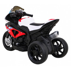 Motocicleta electrica BMW, sport, 12V/4,5Ah, roti plastic, lumina LED, scaun piele, muzica, greutate suportata 30 kg, rosu