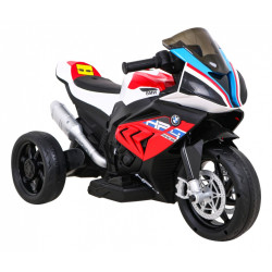 Motocicleta electrica BMW, sport, 12V/4,5Ah, roti plastic, lumina LED, scaun piele, muzica, greutate suportata 30 kg, rosu