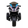 Motocicleta electrica BMW, sport, 12V/4,5Ah, roti plastic, lumina LED, scaun piele, muzica, greutate suportata 30 kg, alb
