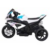 Motocicleta electrica BMW, sport, 12V/4,5Ah, roti plastic, lumina LED, scaun piele, muzica, greutate suportata 30 kg, alb
