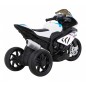 Motocicleta electrica BMW, sport, 12V/4,5Ah, roti plastic, lumina LED, scaun piele, muzica, greutate suportata 30 kg, alb Motocicleta electrica BMW, sport, 12V/4,5Ah, roti plastic, lumina LED, scaun piele, muzica, greutate suportata 30 kg, alb