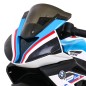 Motocicleta electrica BMW, sport, 12V/4,5Ah, roti plastic, lumina LED, scaun piele, muzica, greutate suportata 30 kg, alb