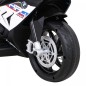 Motocicleta electrica BMW, sport, 12V/4,5Ah, roti plastic, lumina LED, scaun piele, muzica, greutate suportata 30 kg, alb Motocicleta electrica BMW, sport, 12V/4,5Ah, roti plastic, lumina LED, scaun piele, muzica, greutate suportata 30 kg, alb