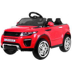Masinuta electrica Range Rover, 12V, roti spuma EVA, 2 locuri, lumini LED, MP3, AUX, 103x63x58 cm, rosu