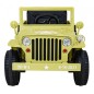 Masinuta electrica Jeep militar retro off road, 4x35W, 12V/7Ah, telecomanda, roti EVA, bluetooth, lumini, 110x56x56 cm, galben Masinuta electrica Jeep militar retro off road, 4x35W, 12V/7Ah, telecomanda, roti EVA, bluetooth, lumini, 110x56x56 cm, galben