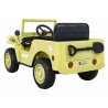 Masinuta electrica Jeep militar retro off road, 4x35W, 12V/7Ah, telecomanda, roti EVA, bluetooth, lumini, 110x56x56 cm, galben
