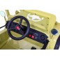Masinuta electrica Jeep militar retro off road, 4x35W, 12V/7Ah, telecomanda, roti EVA, bluetooth, lumini, 110x56x56 cm, galben Masinuta electrica Jeep militar retro off road, 4x35W, 12V/7Ah, telecomanda, roti EVA, bluetooth, lumini, 110x56x56 cm, galben
