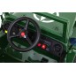 Masinuta electrica Jeep militar retro off road, 4x35W, 12V/7Ah, telecomanda, roti EVA, bluetooth, lumini, 110x56x56 cm, verde Masinuta electrica Jeep militar retro off road, 4x35W, 12V/7Ah, telecomanda, roti EVA, bluetooth, lumini, 110x56x56 cm, verde
