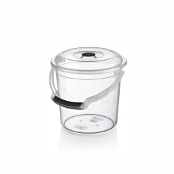 Galeata 5L, gradata, transparenta, capac si maner detasabil, BPA free