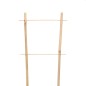Suport pentru plante, din bambus, tip scarita, 4 nivele, inaltime 45 cm