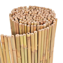 Gard delimitare spatiu, bambus, inaltime 200 cm, latime 300 cm, aspect natural