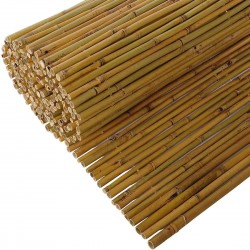 Gard delimitare spatiu, bambus, inaltime 200 cm, latime 300 cm, aspect natural