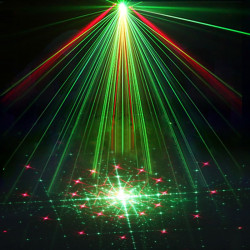 Proiector laser RGB de interior, senzor sunet, 5 moduri, USB, telecomanda