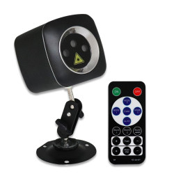 Proiector laser RGB de interior, senzor sunet, 5 moduri, USB, telecomanda
