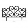 Gard decorativ pentru gradina, flexibil, PVC negru, 60.5x32.5 cm, set 4 bucati