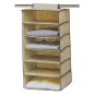 Organizator textil, dulap pliabil 60x30x30 cm, 6 rafturi depozitare