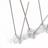 Banda tepi anti pasari, 4 randuri, lungime 50 cm, metal