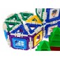 Joc constructie, set 252 blocuri, 4 brazi, autocolante, multiple culori Joc constructie, set 252 blocuri, 4 brazi, autocolante, multiple culori