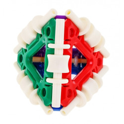 Joc constructie, set 252 blocuri, 4 brazi, autocolante, multiple culori