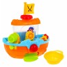 Barca pirat, jucarie baie, prindere cu ventuze, interactiva, multicolor