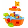 Barca pirat, jucarie baie, prindere cu ventuze, interactiva, multicolor