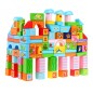Set 100 blocuri constructii, animale marine si litere, diferite forme si culori