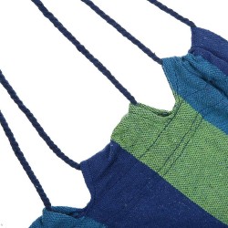 Hamac forma scaun suspendat, o persoana, suport lemn, 80x100 cm, albastru