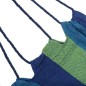Hamac forma scaun suspendat, o persoana, suport lemn, 80x100 cm, albastru