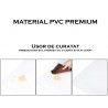 Covoras de protectie pentru pardoseala, 100x140 cm, PVC transparent mat, 0.5 mm