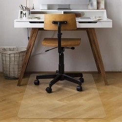 Covoras protectie pardoseala, pentru scaun de birou, 70x100 cm, 0.5 mm, PVC transparent, aspect mat