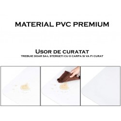 Covoras protectie pardoseala, pentru scaun de birou, 70x100 cm, 0.5 mm, PVC transparent, aspect mat